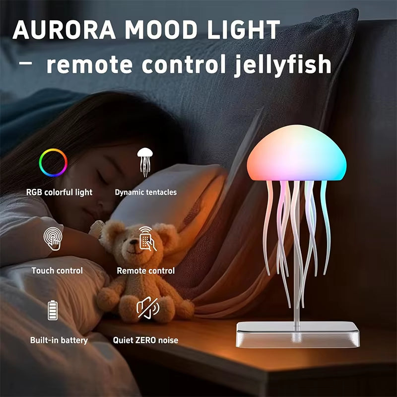 LED Jellyfish Lamp – Color-Changing Mood Light